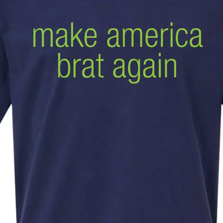 Make America Brat Again Kamala 2024 Trump Parody Sueded Cloud Jersey T-Shirt