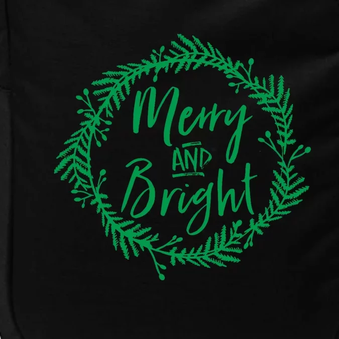 Merry And Bright Christmas Holiday Cheer Party Jesus Impact Tech Backpack