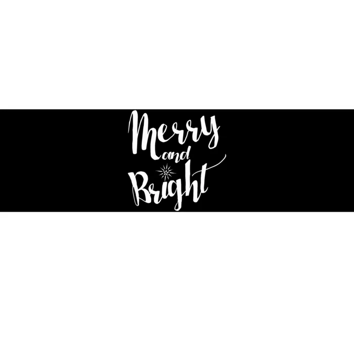 Merry And Bright For Christmas Carolling Bumper Sticker