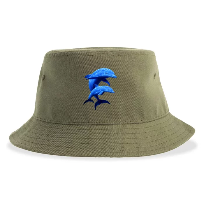 Mama And Baby Dolphin Sustainable Bucket Hat