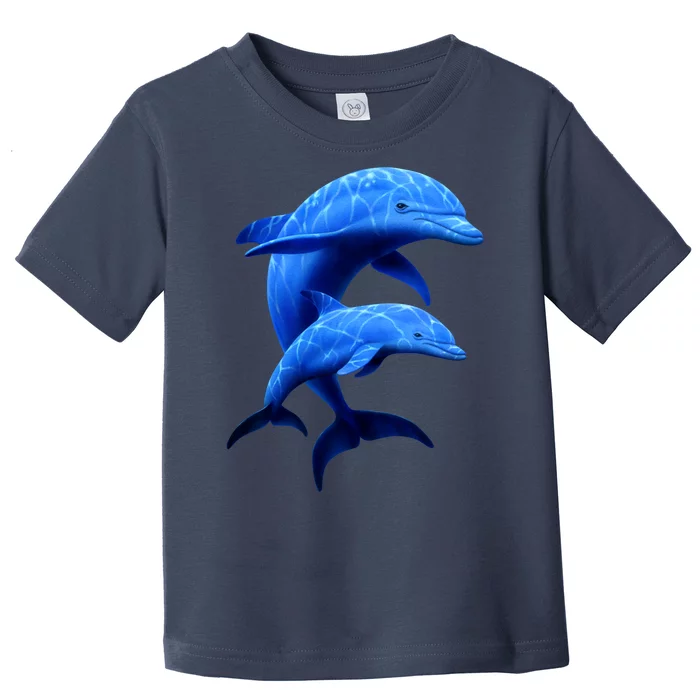 Mama And Baby Dolphin Toddler T-Shirt