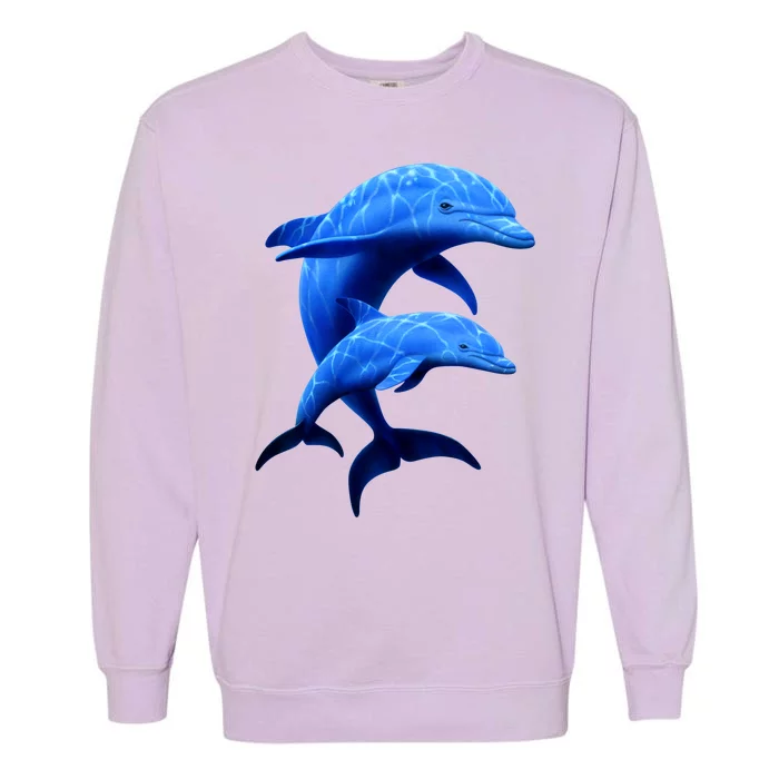 Mama And Baby Dolphin Garment-Dyed Sweatshirt