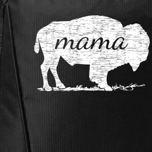 Mama American Buffalo Bison Gift City Backpack