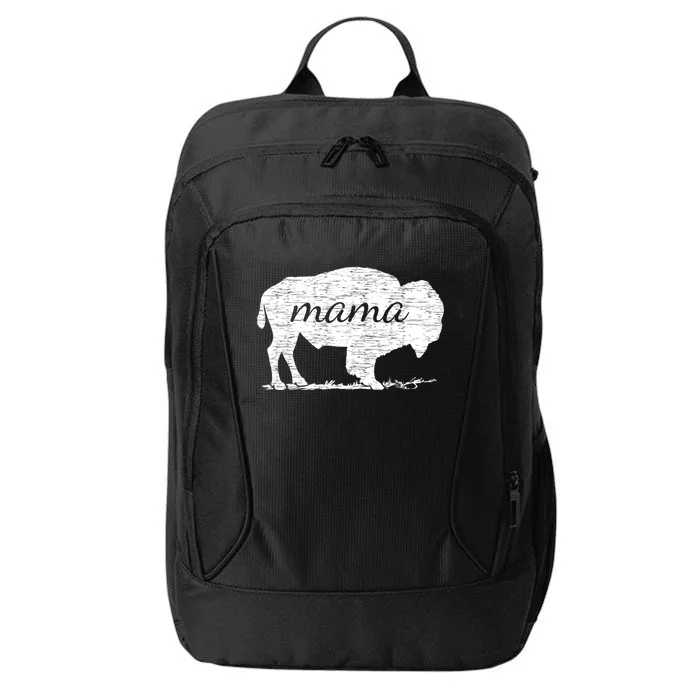 Mama American Buffalo Bison Gift City Backpack