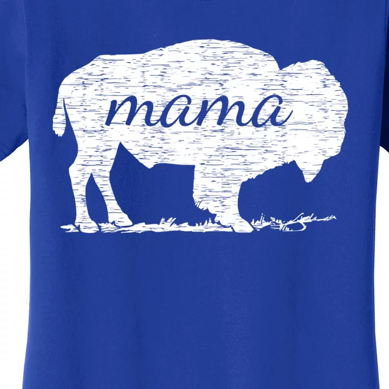 Mama American Buffalo Bison Gift Women's T-Shirt