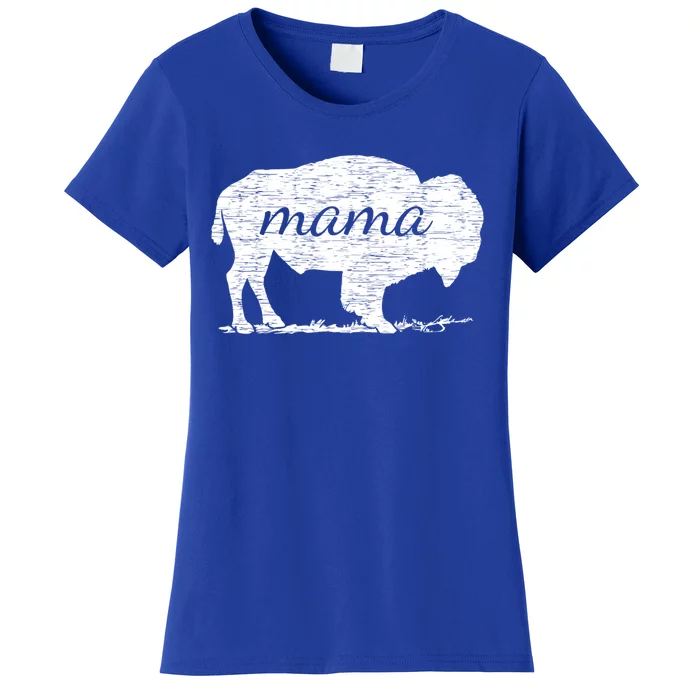 Mama American Buffalo Bison Gift Women's T-Shirt