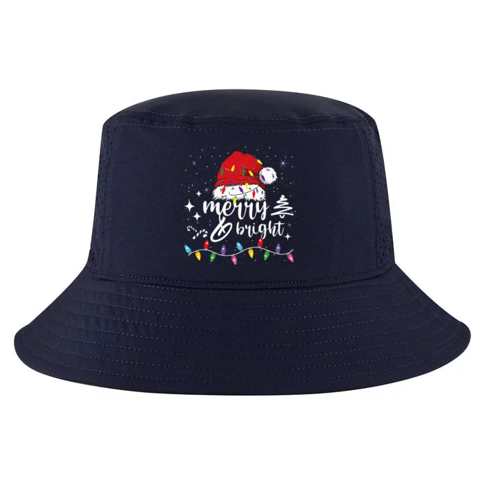 Merry And Bright Christmas Lights Xmas Cool Comfort Performance Bucket Hat