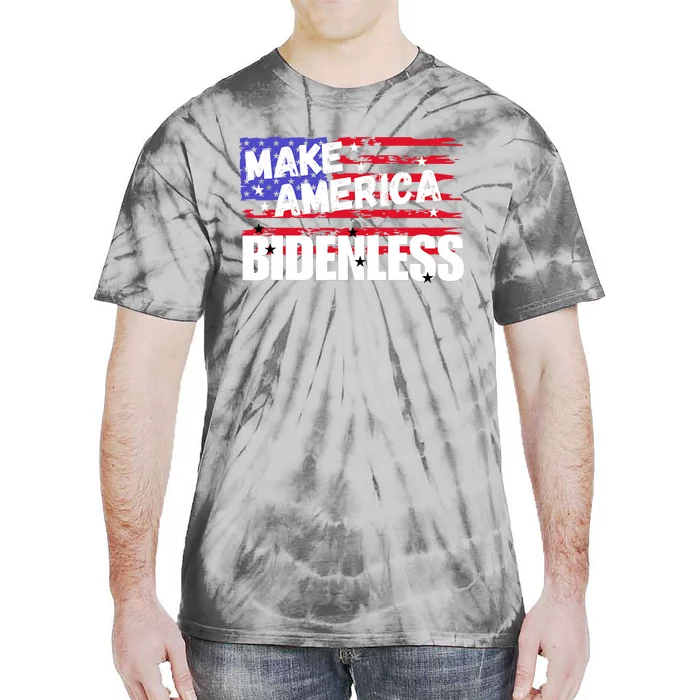 Make America Bidenless Biden Harris Election 2024 Tie-Dye T-Shirt