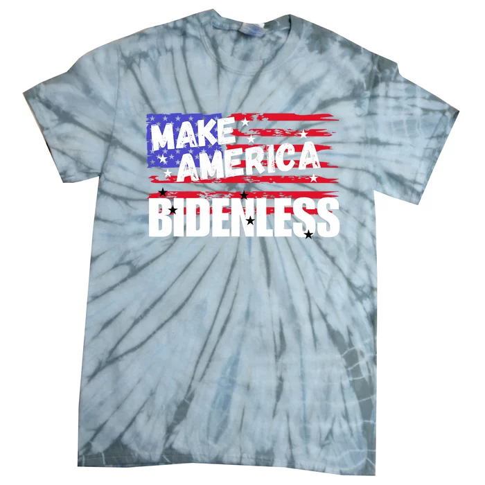 Make America Bidenless Biden Harris Election 2024 Tie-Dye T-Shirt