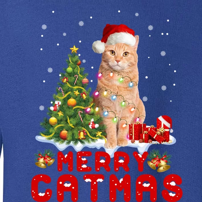 Meowy And Bright Merry Catmas Matching Pajamas Happy Family Great Gift Toddler Sweatshirt