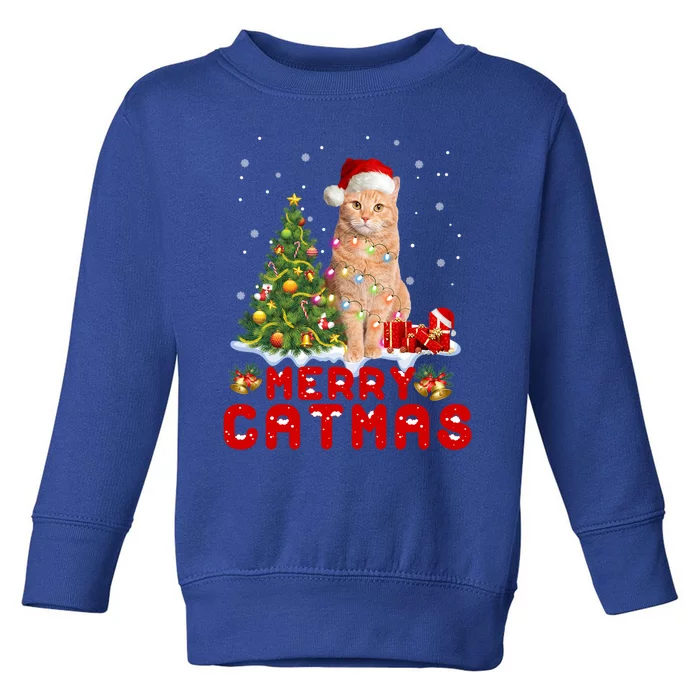 Meowy And Bright Merry Catmas Matching Pajamas Happy Family Great Gift Toddler Sweatshirt