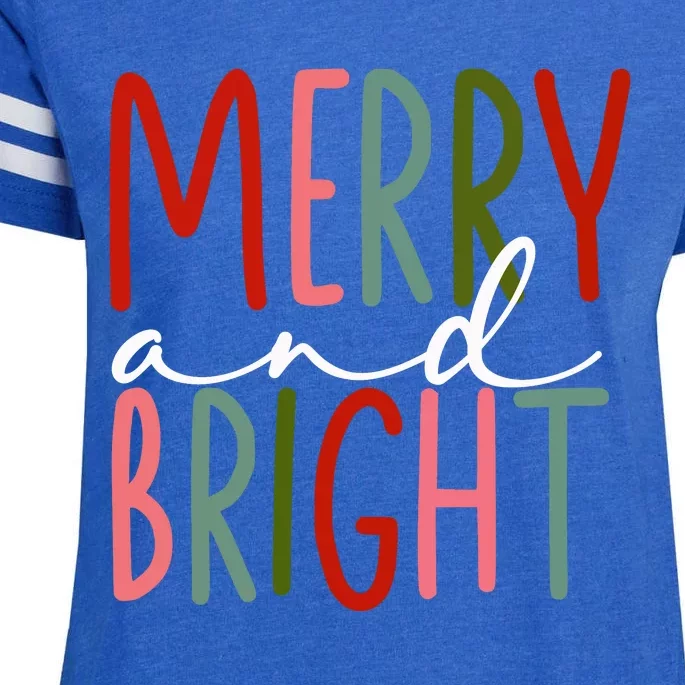 Merry And Bright Enza Ladies Jersey Football T-Shirt