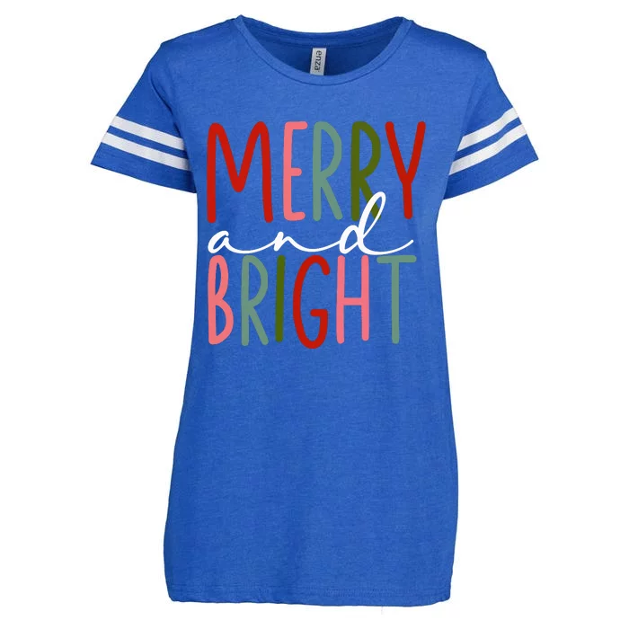 Merry And Bright Enza Ladies Jersey Football T-Shirt