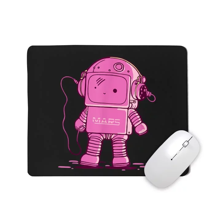 Mars Astro Bot Pink Mousepad