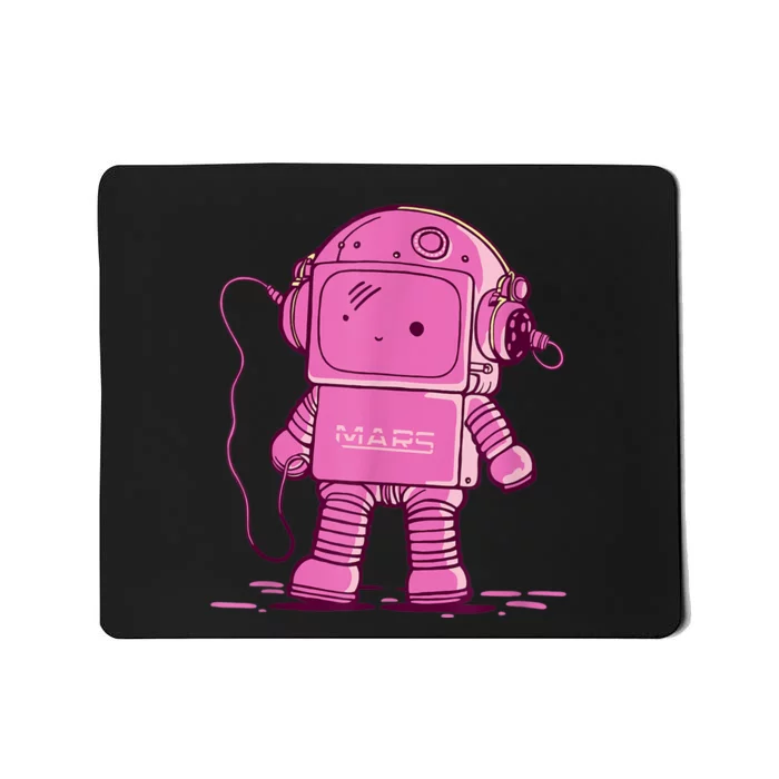 Mars Astro Bot Pink Mousepad