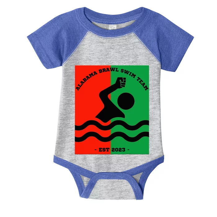 Montgomery Alabama Brawl Swim Team Infant Baby Jersey Bodysuit