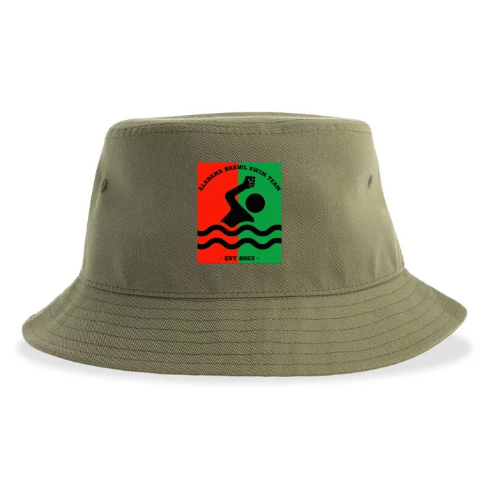 Montgomery Alabama Brawl Swim Team Sustainable Bucket Hat