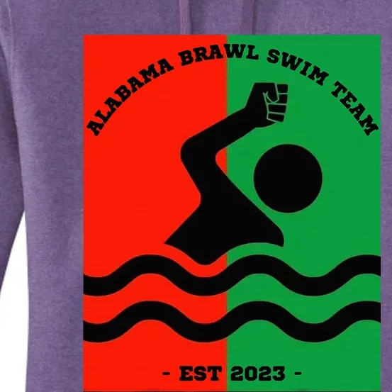 Montgomery Alabama Brawl Swim Team Women's Pullover Hoodie