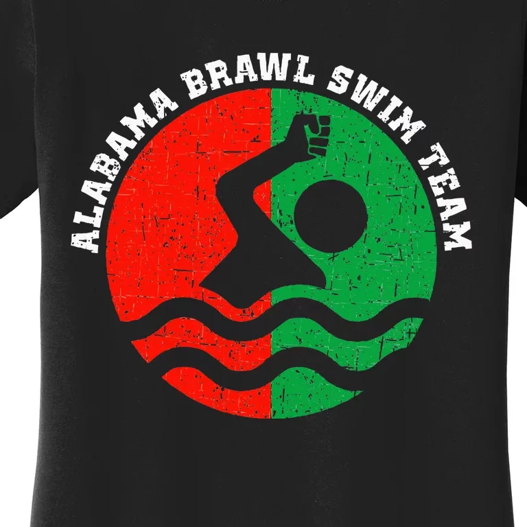 Montgomery Alabama Brawl Swim Team Graphic Top Women's T-Shirt