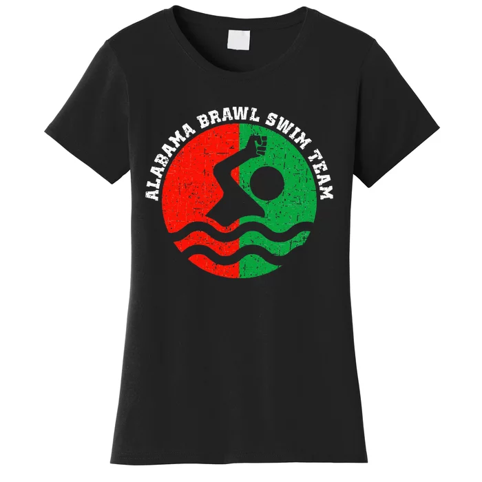 Montgomery Alabama Brawl Swim Team Graphic Top Women's T-Shirt