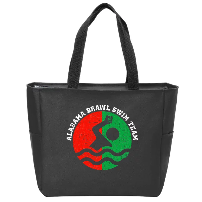 Montgomery Alabama Brawl Swim Team Graphic Top Zip Tote Bag