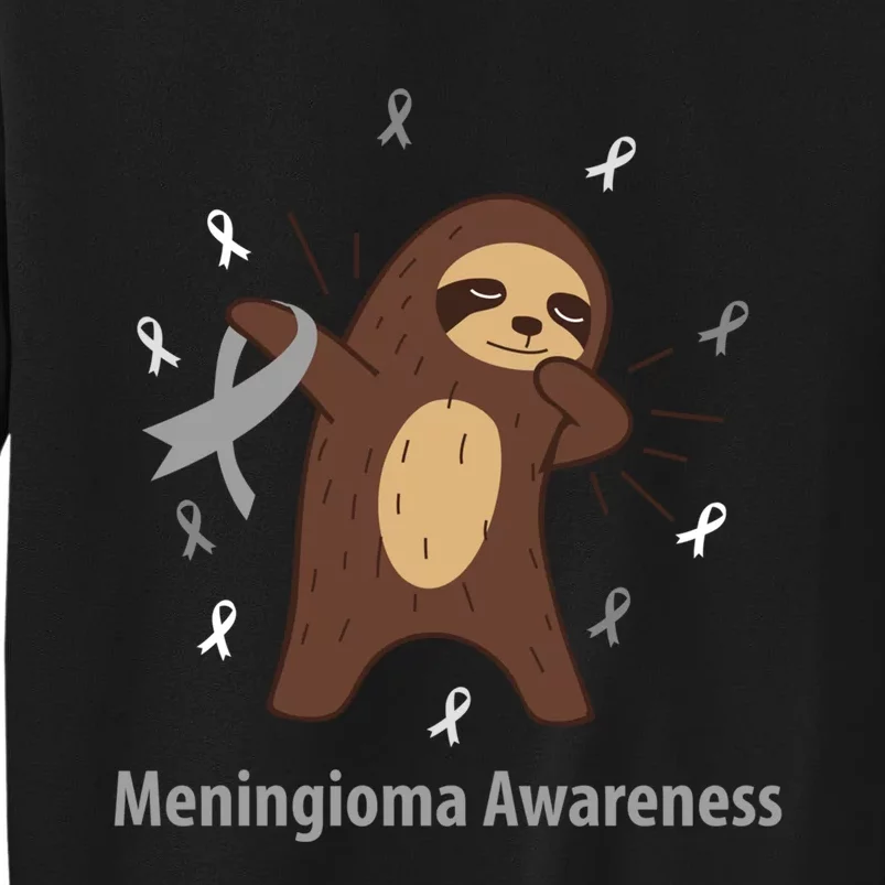 Meningioma Awareness Brain Cancer Related Sloth Ribbon Gift Sweatshirt