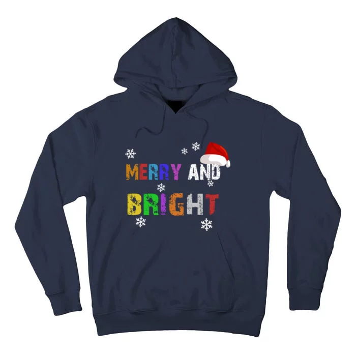 Merry And Bright Merry Chirstmas Tall Hoodie