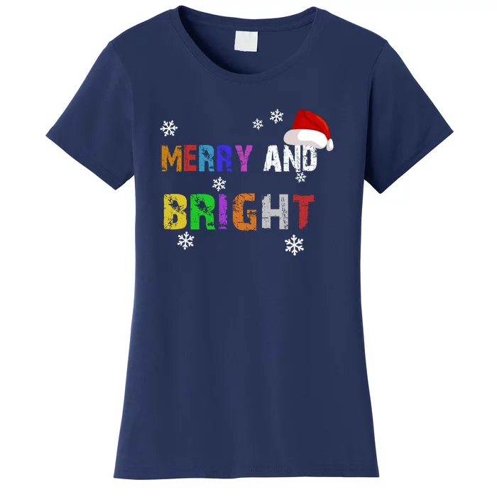 Merry And Bright Merry Chirstmas Women's T-Shirt