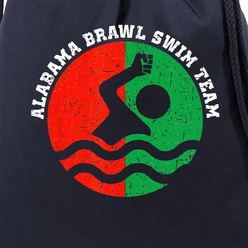 Montgomery Alabama Brawl Swim Team Drawstring Bag