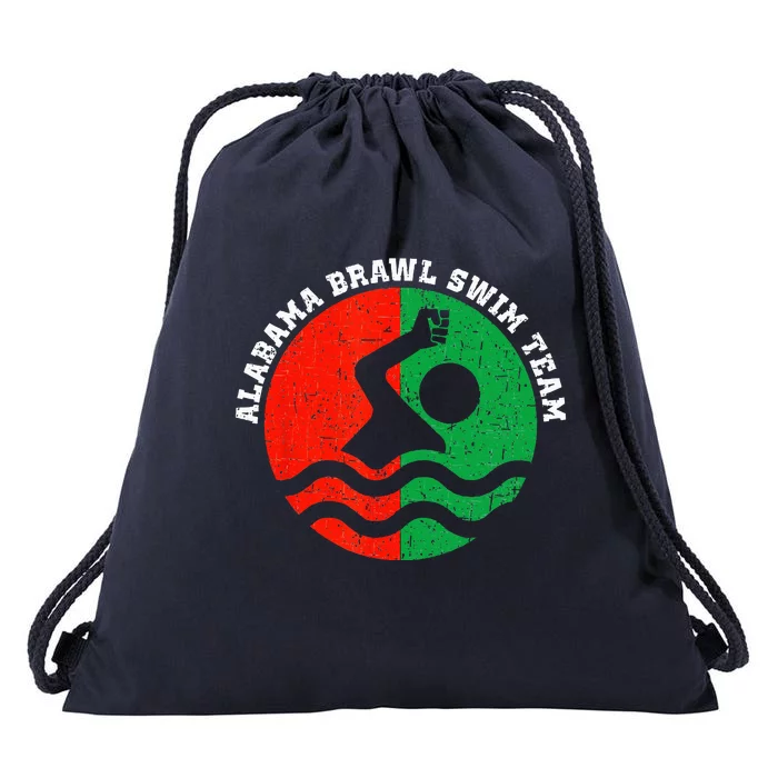 Montgomery Alabama Brawl Swim Team Drawstring Bag