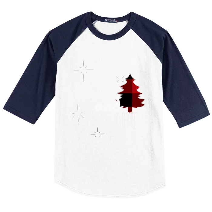 Merry And Bright Amazing Xmas | Funny Christmas Baseball Sleeve Shirt