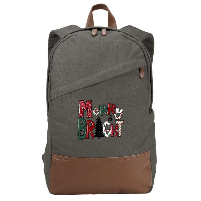 Merry And Bright Cotton Canvas Backpack