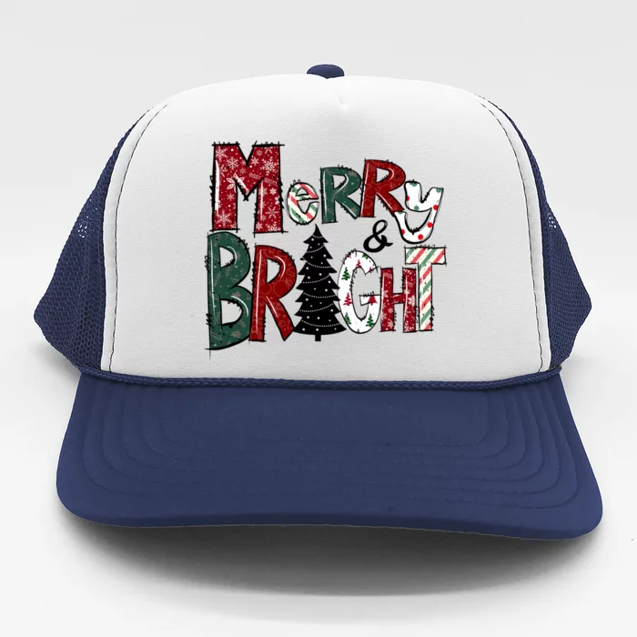 Merry And Bright Trucker Hat