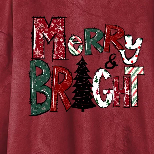 Merry And Bright Hooded Wearable Blanket