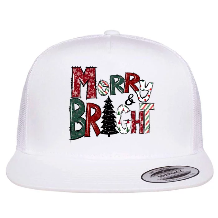 Merry And Bright Flat Bill Trucker Hat