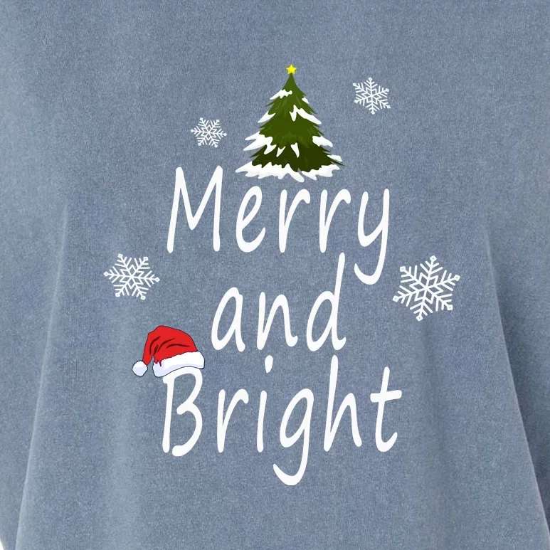 Merry And Bright | Merry Chrismas Garment-Dyed Women's Muscle Tee