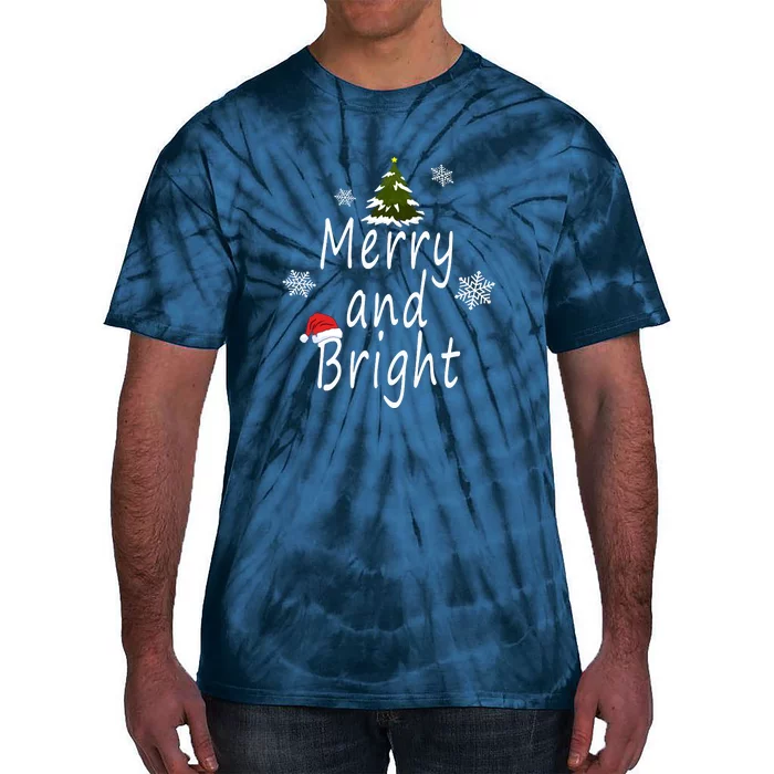 Merry And Bright | Merry Chrismas Tie-Dye T-Shirt