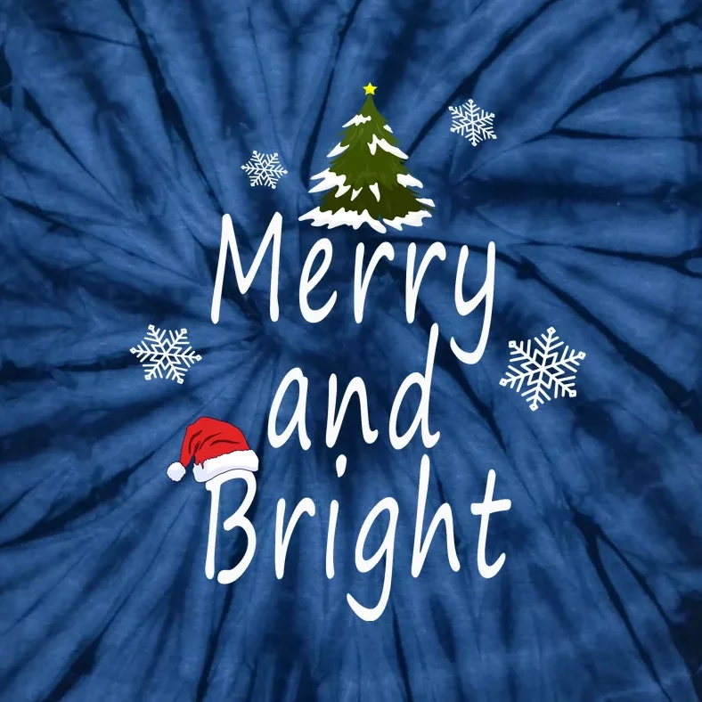 Merry And Bright | Merry Chrismas Tie-Dye T-Shirt