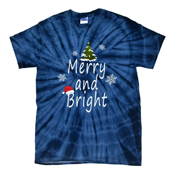 Merry And Bright | Merry Chrismas Tie-Dye T-Shirt