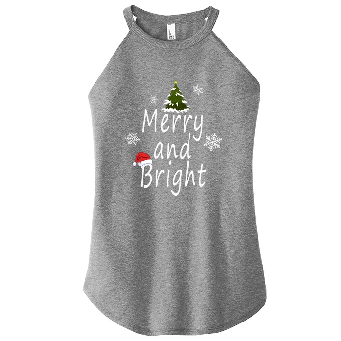 Merry And Bright | Merry Chrismas Women’s Perfect Tri Rocker Tank