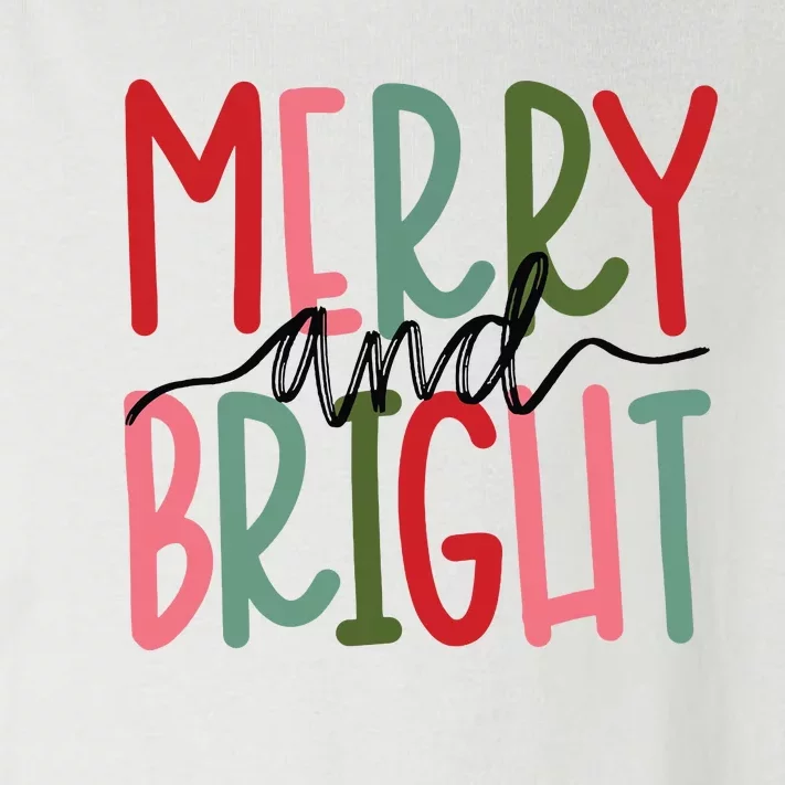 Merry And Bright Christmas Women Girls Kids Cute Toddler Long Sleeve Shirt