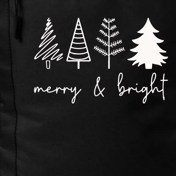 Merry And Bright Cute Christmas Tree Daily Commute Backpack