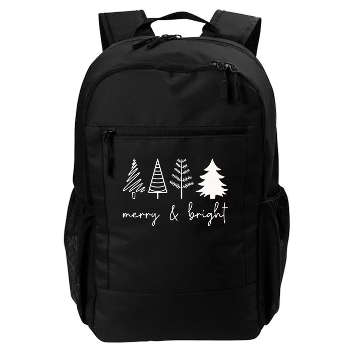 Merry And Bright Cute Christmas Tree Daily Commute Backpack