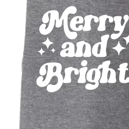 Merry And Bright Festive Christmas Doggie 3-End Fleece Hoodie