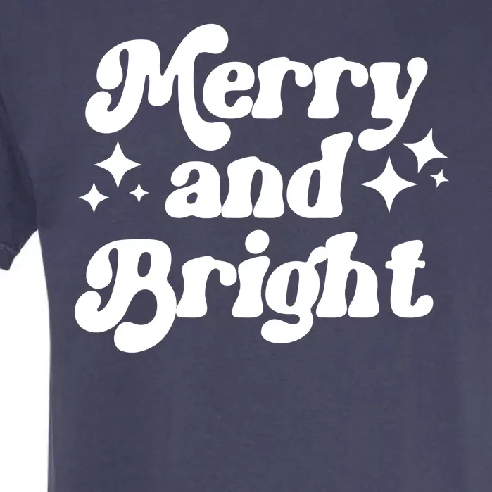 Merry And Bright Festive Christmas Garment-Dyed Heavyweight T-Shirt