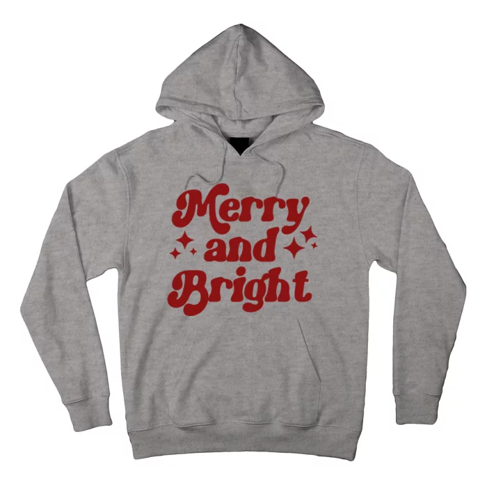 Merry And Bright Festive Christmas Hoodie