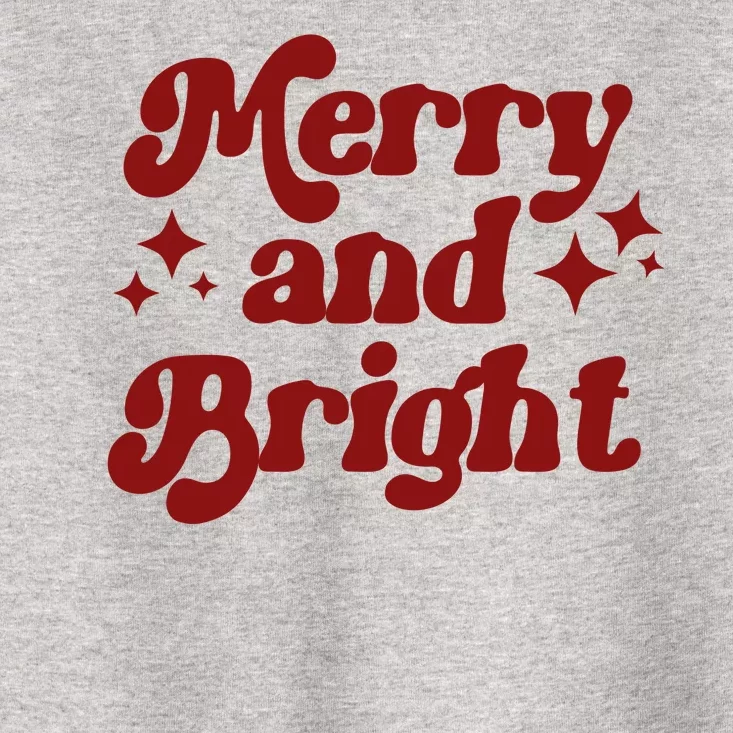 Merry And Bright Festive Christmas Toddler T-Shirt