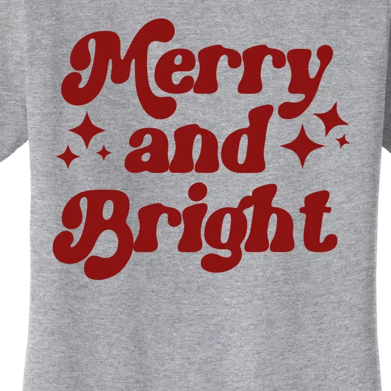 Merry And Bright Festive Christmas Women's T-Shirt