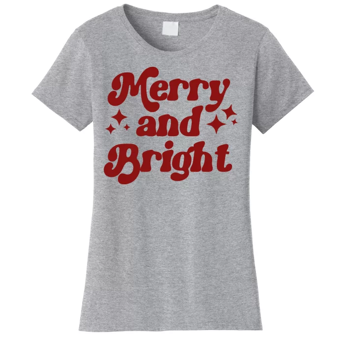 Merry And Bright Festive Christmas Women's T-Shirt