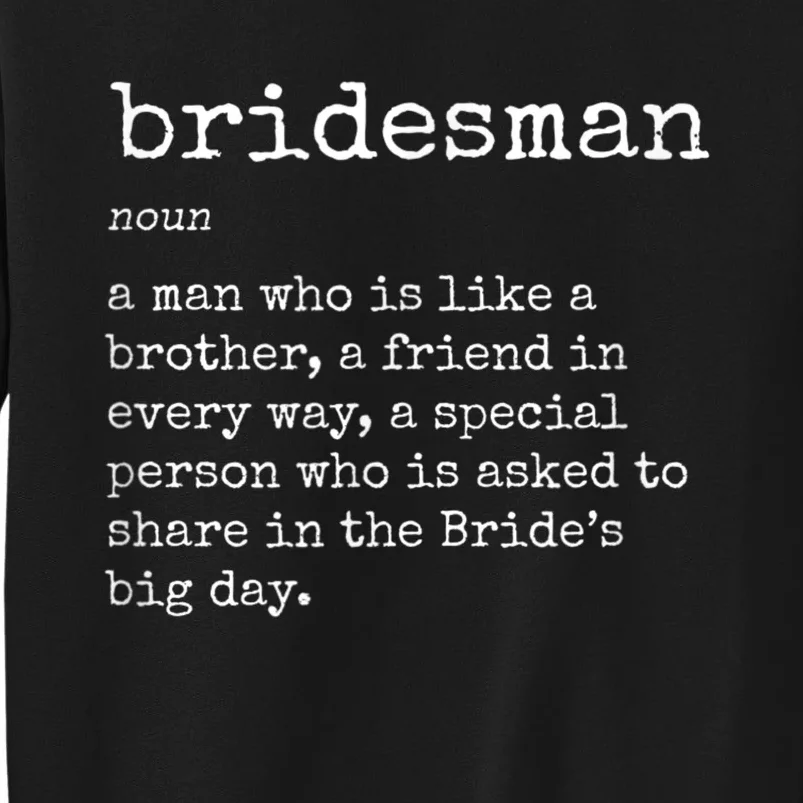 Mens Awesome Bridesman Definition Sweatshirt